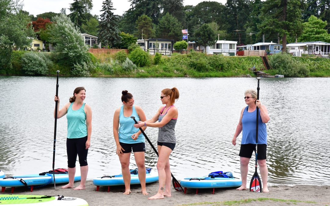 WOMEN’S PADDLE-FIT CLASSES ~ Horseshoe Lake in Woodland WA August 2nd 6pm