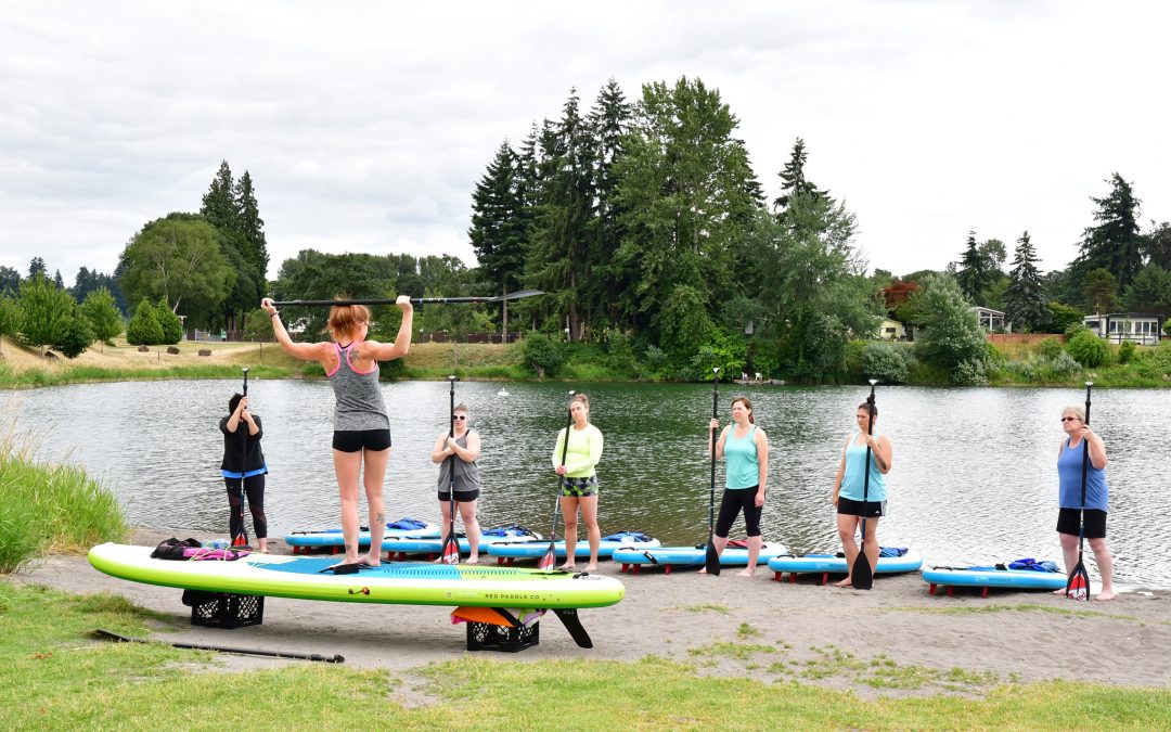 4pm July 24th WOMEN’S PADDLE-FT CLASS “Strength & Balance” at Horseshoe Lake in Woodland Washington