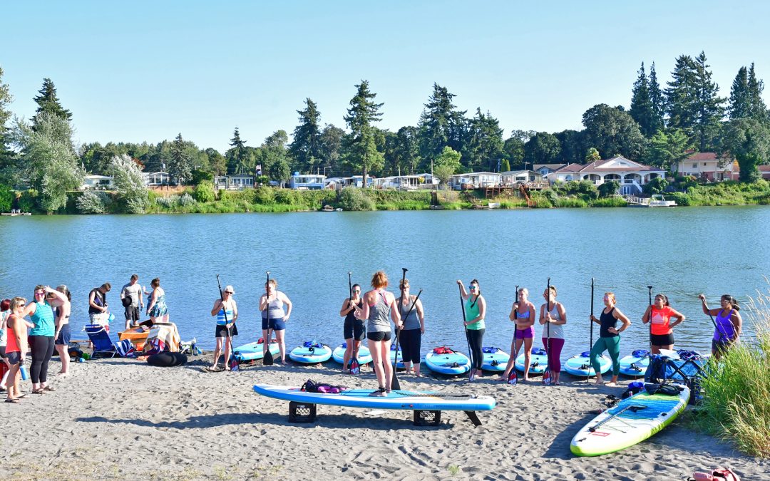 Horseshoe Lake in Woodland Wa WOMEN’S PADDLE-FIT CLASSES “Cardio & Core Strength” 4pm August 5th