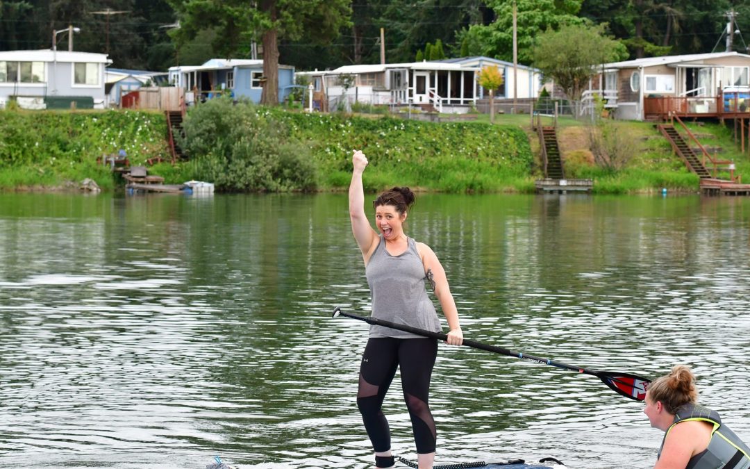 WOMEN’S PADDLE-FIT CLASSES ~ Horseshoe Lake in Woodland WA August 9th 4pm