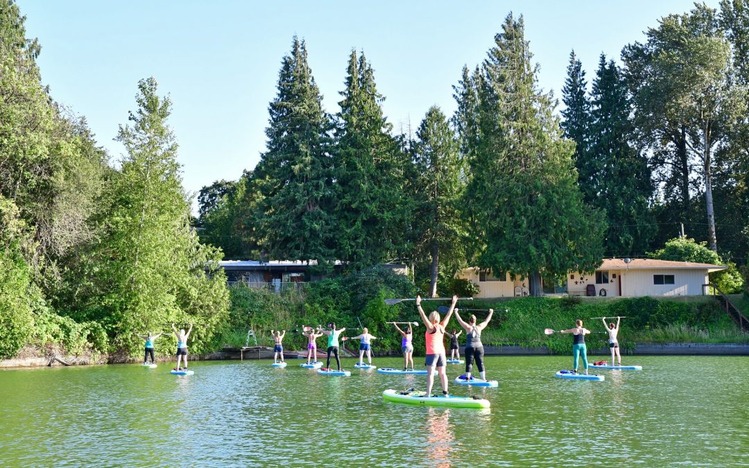 WOMEN’S PADDLE-FIT CLASSES ~ Horseshoe Lake in Woodland WA July 5th 6pm