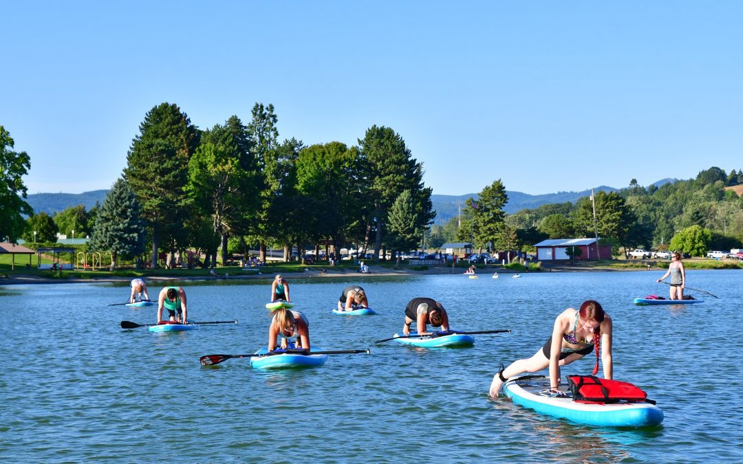 Horseshoe Lake in Woodland Wa WOMEN’S PADDLE-FIT CLASSES “Cardio & Core Strength” 4pm August 3rd